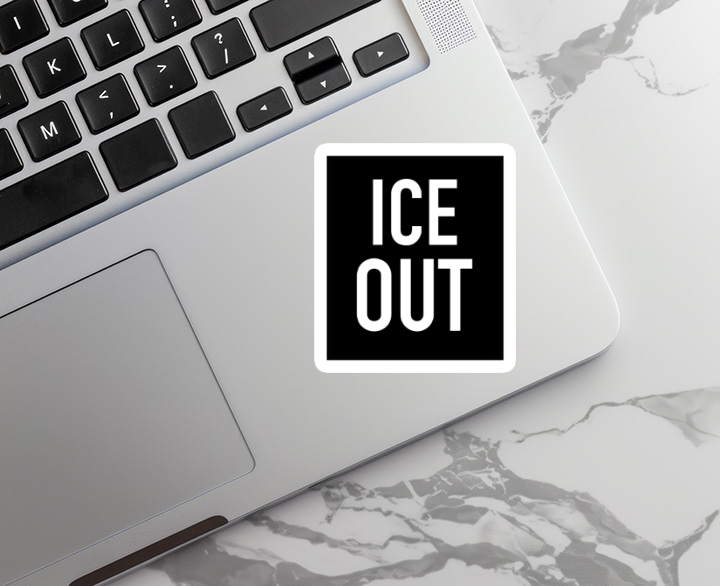 ICE OUT Sticker
