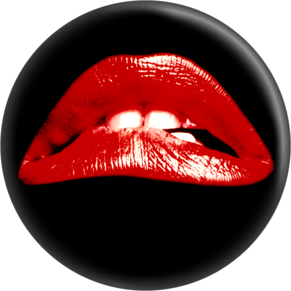 Rocky Horror Lips Button