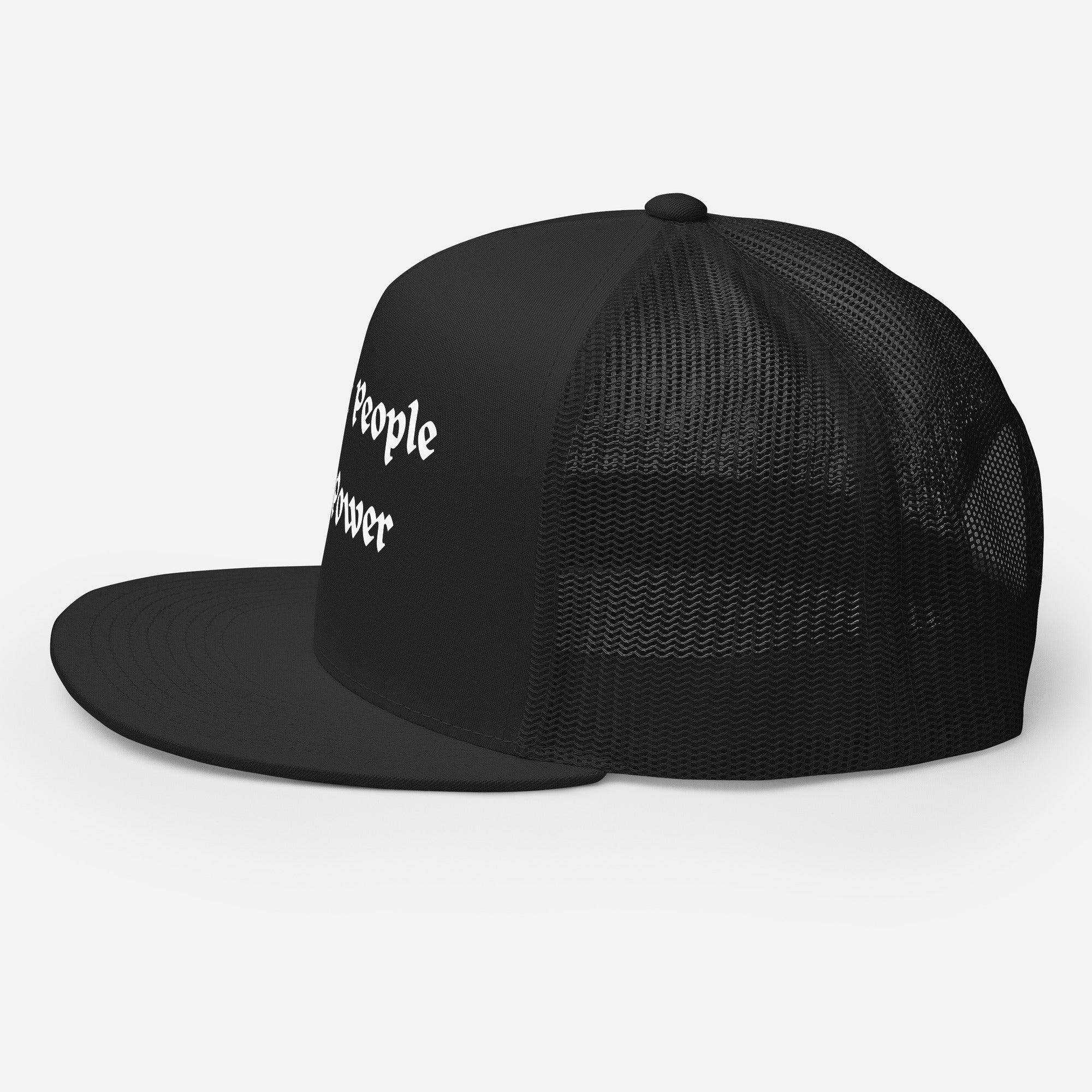 Protect People Not Power Trucker Hat