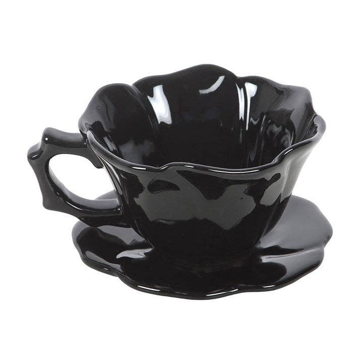 Black Rose Teacup