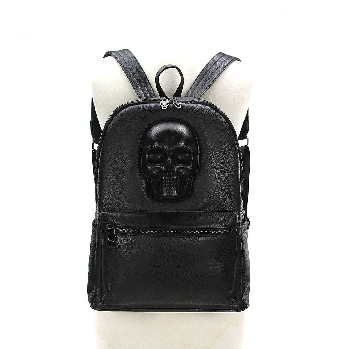 Protruded Skull Backpack In Vinyl