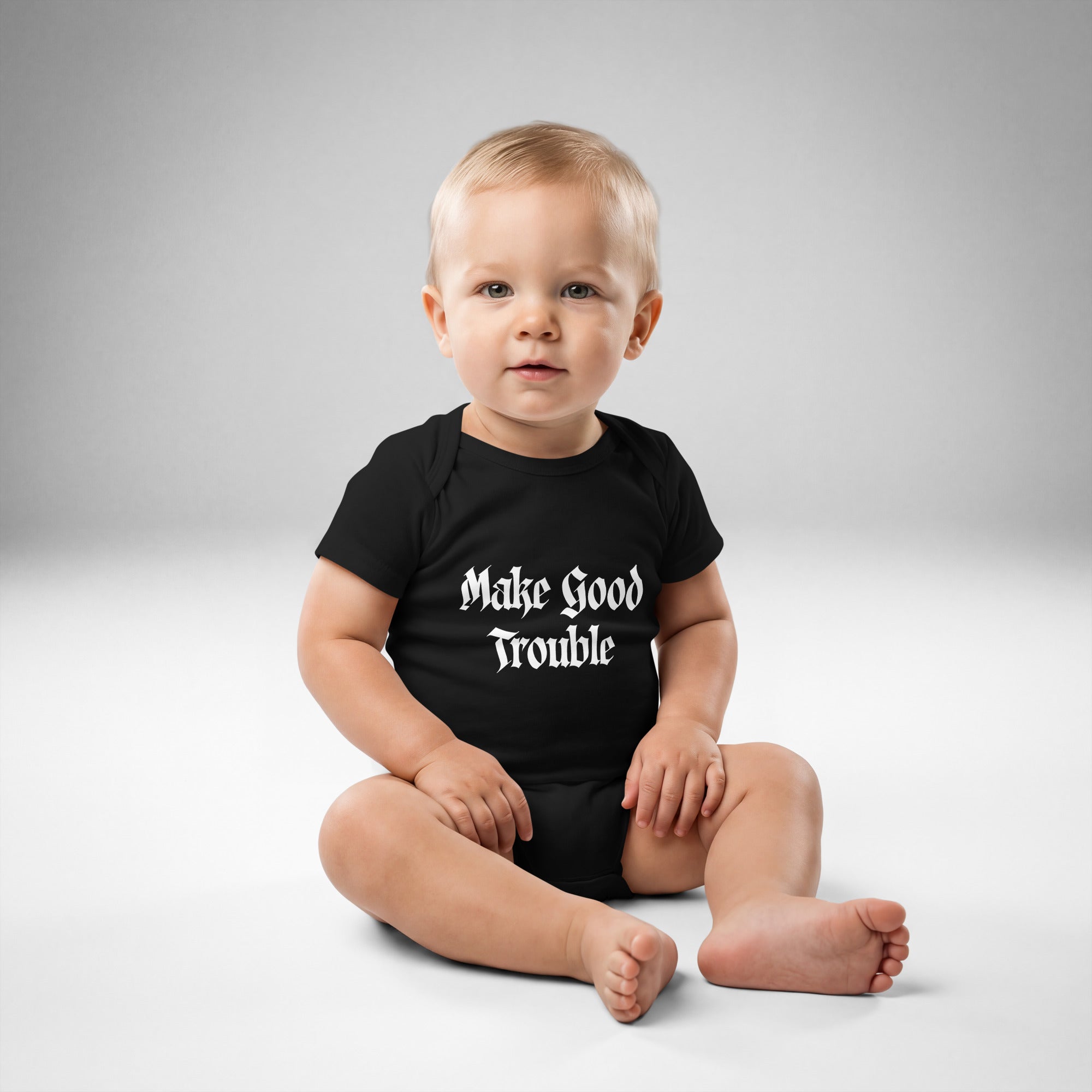 Make Good Trouble Baby Bodysuit