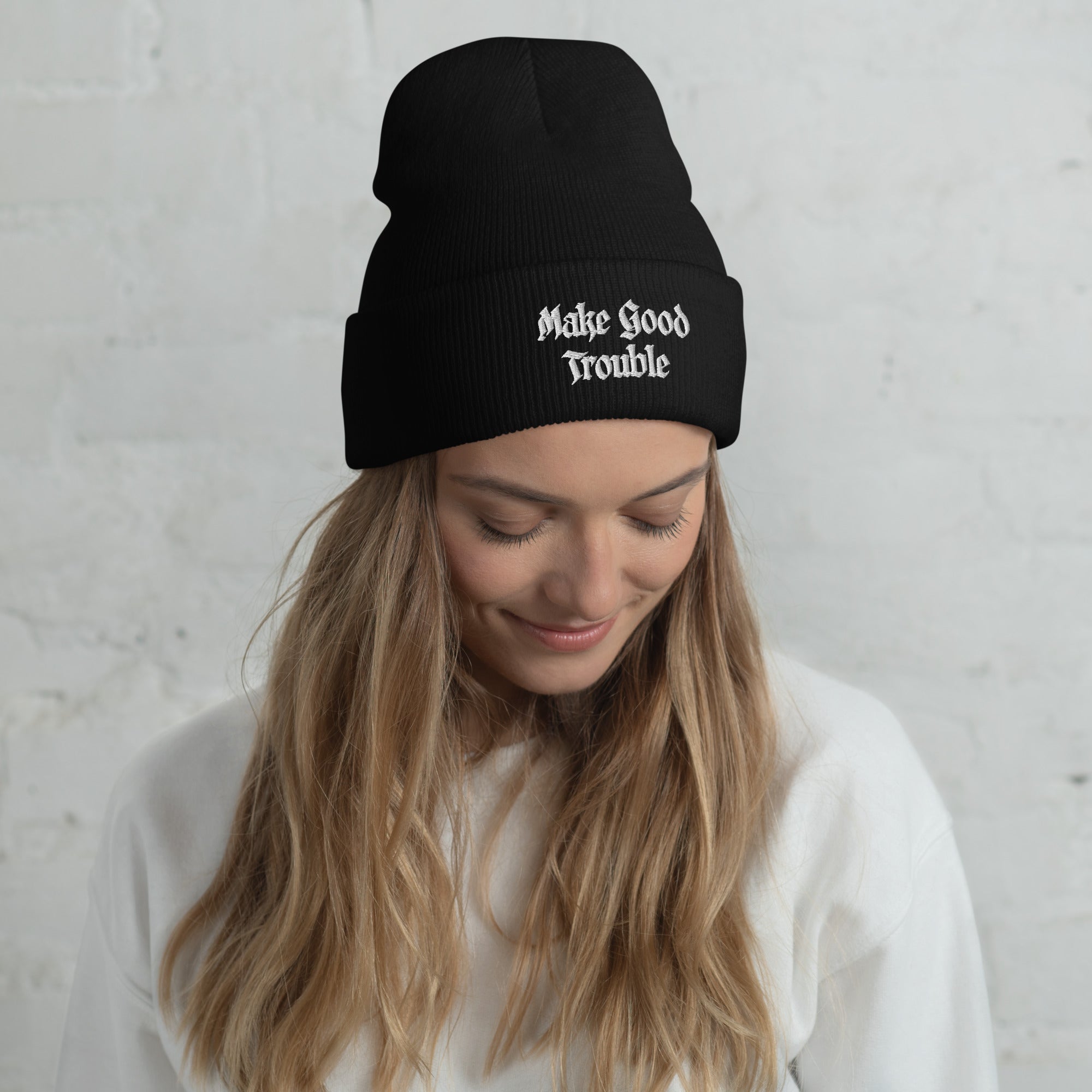 Make Good Trouble Cuffed Beanie
