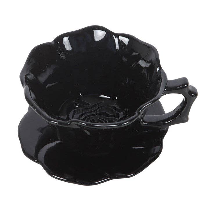 Black Rose Teacup