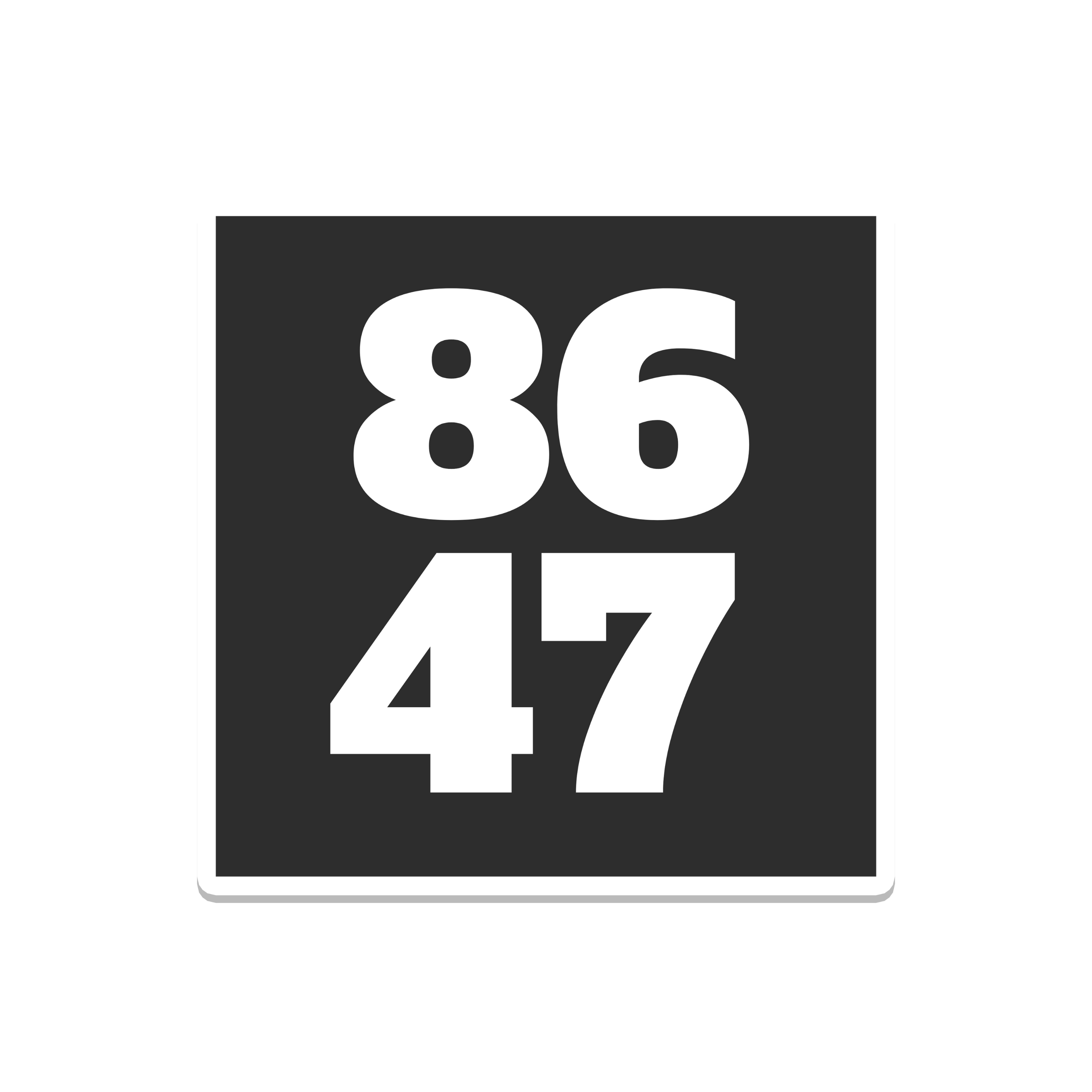 86 47 Sticker