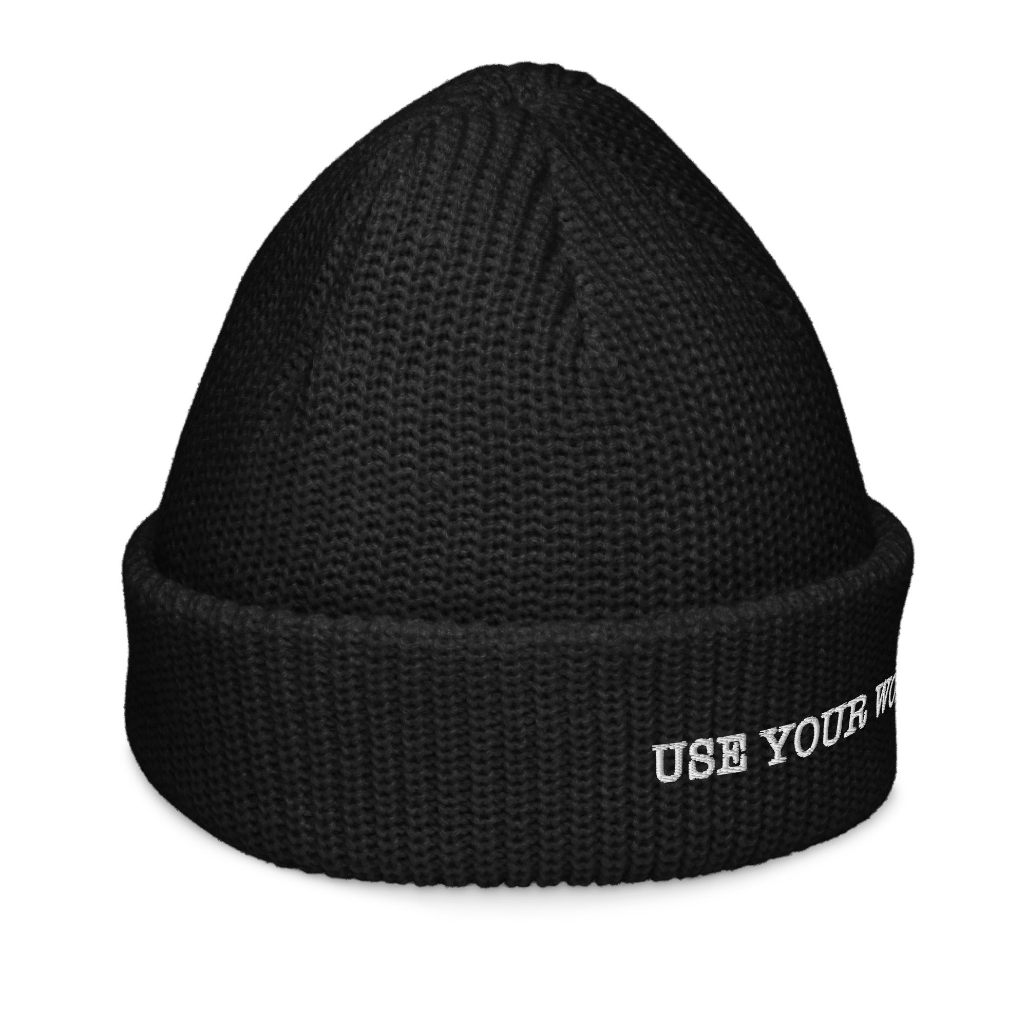 Use Your Words Fisherman Beanie