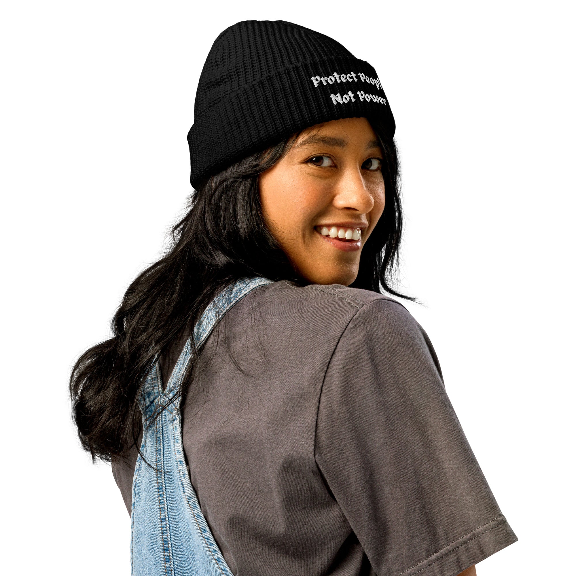 Protect People Not Power Fisherman Beanie
