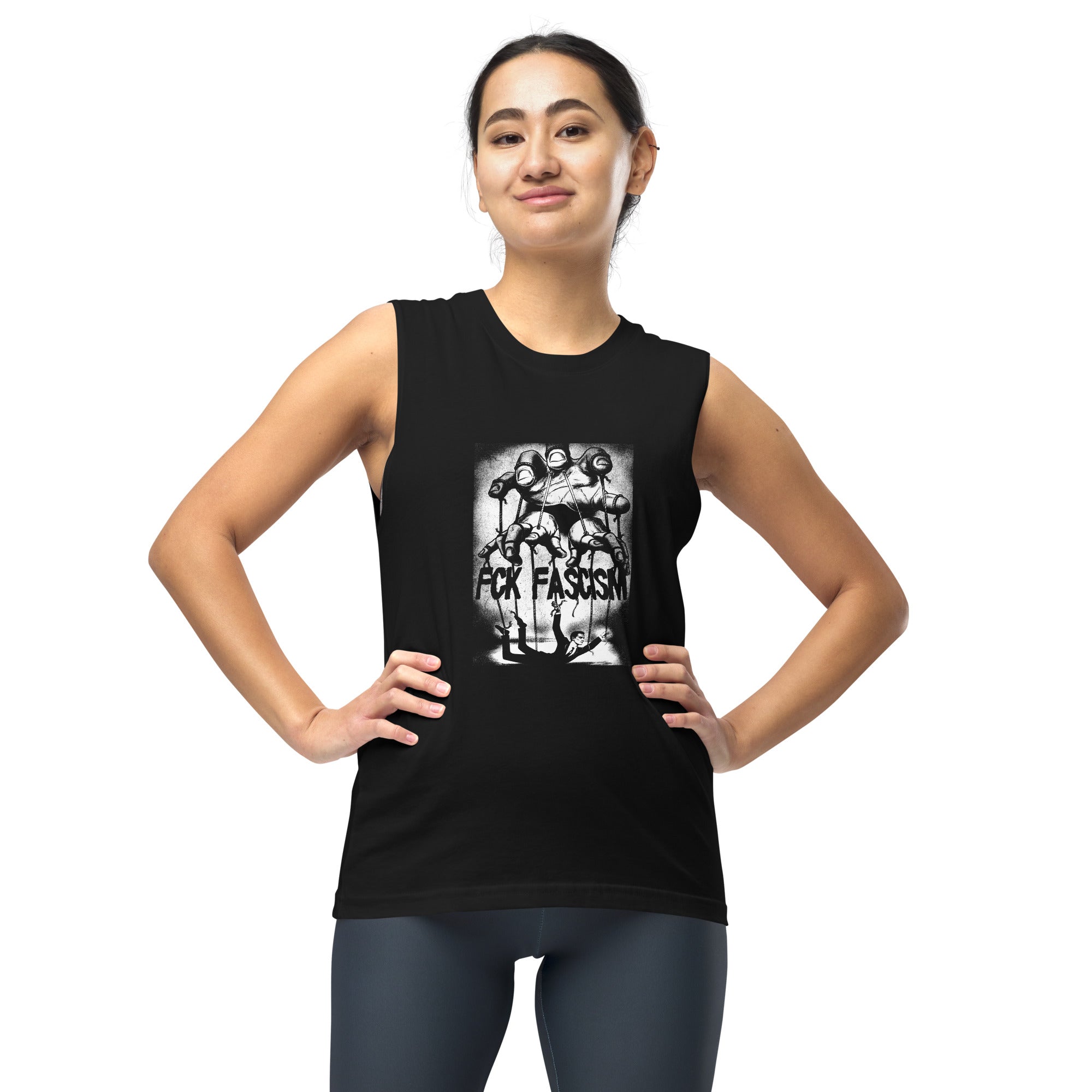 Fck Fascism Graphic Muscle Shirt