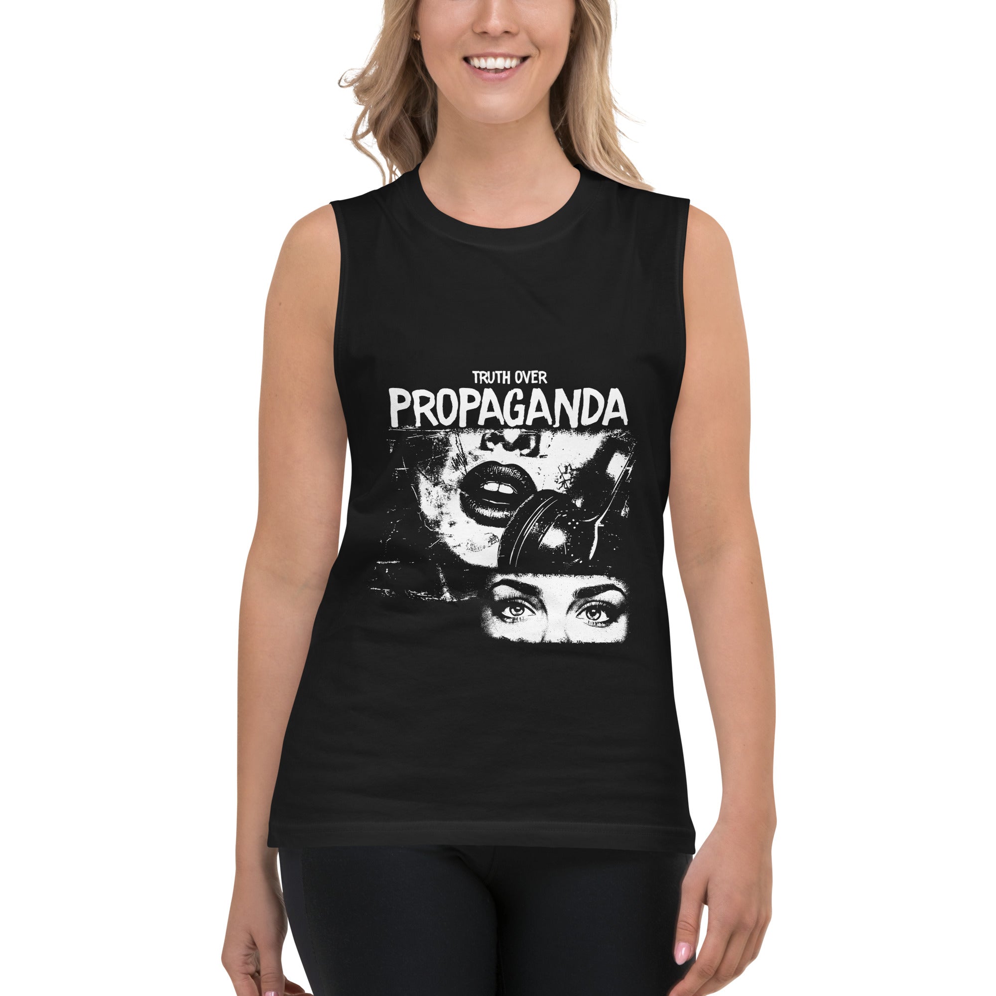 Truth Over Propaganda Muscle Shirt