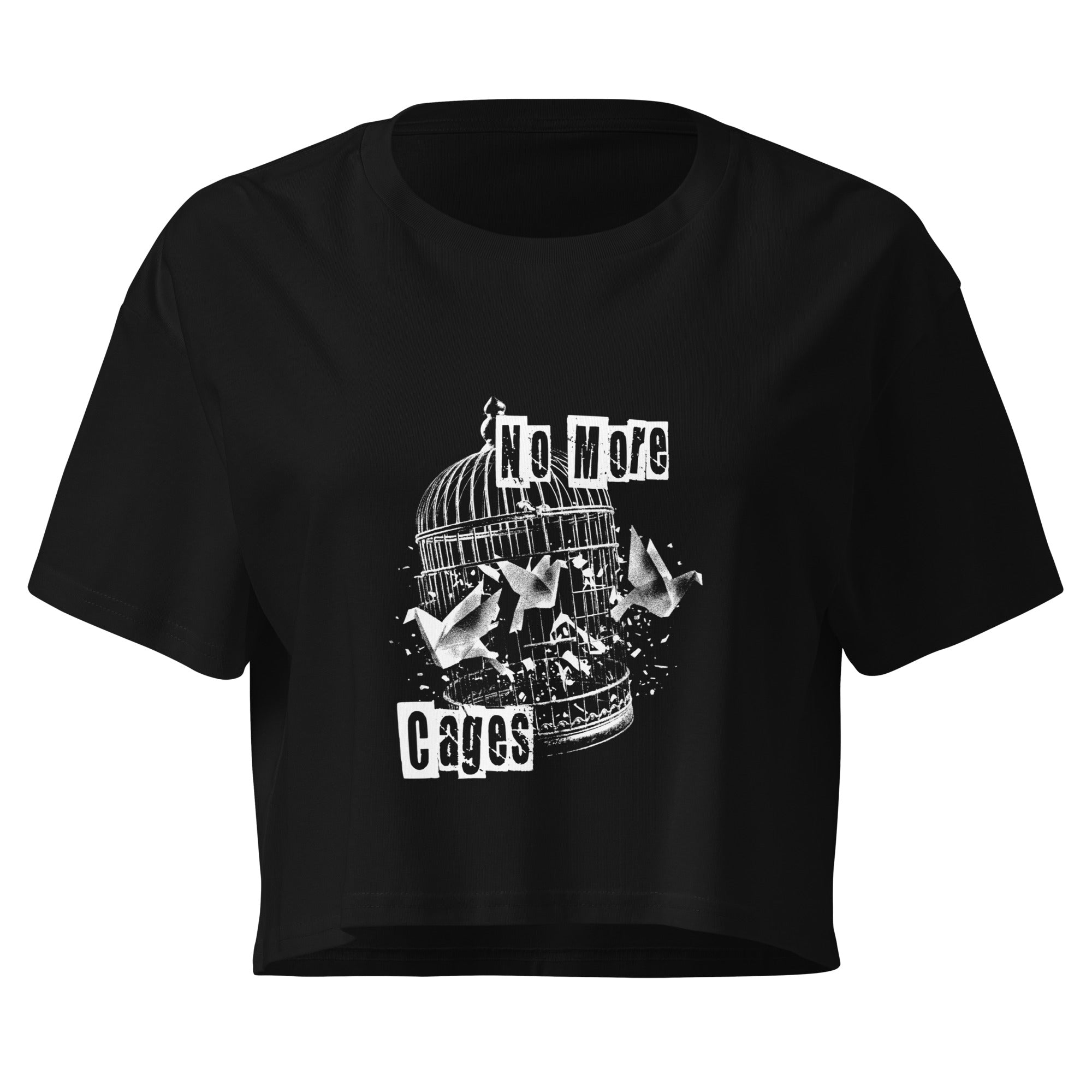 No More Cages Crop Tee