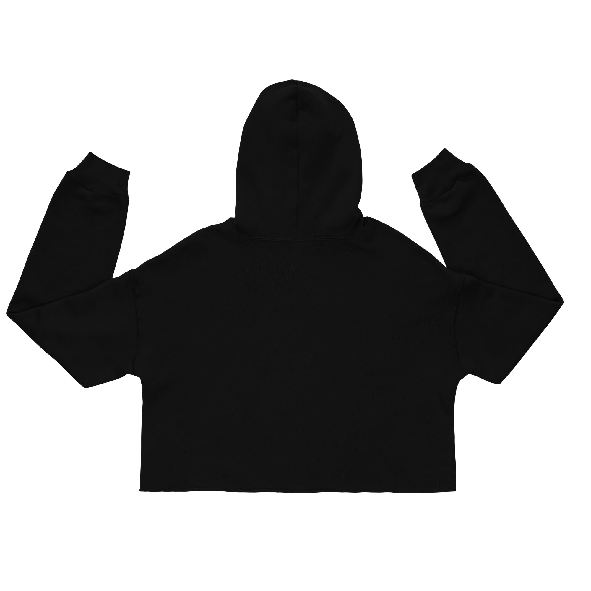 Grunge Luxe Logo Crop Hoodie