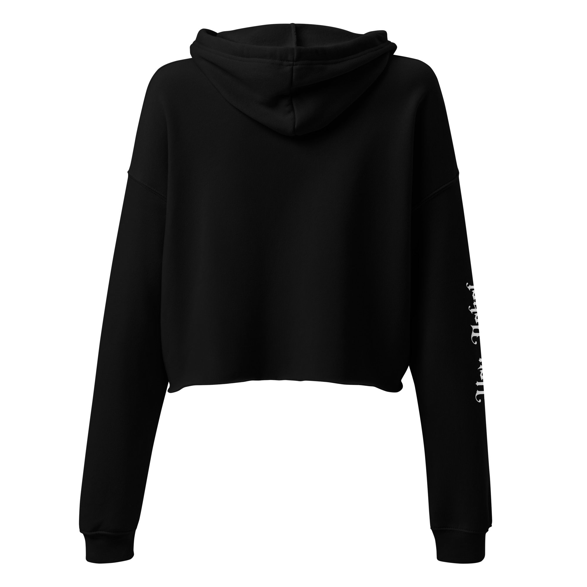 Grunge Luxe Logo Crop Hoodie