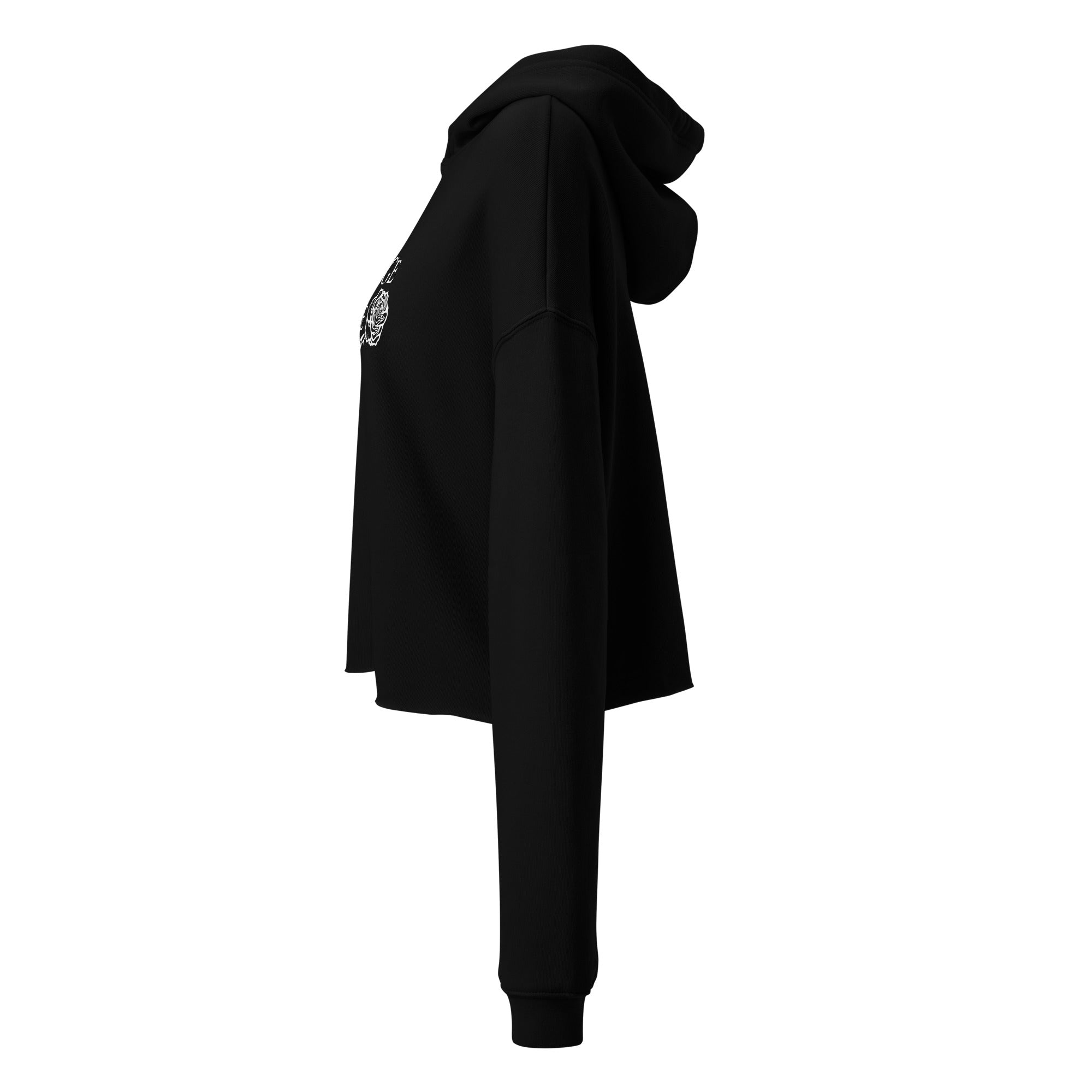 Grunge Luxe Logo Crop Hoodie