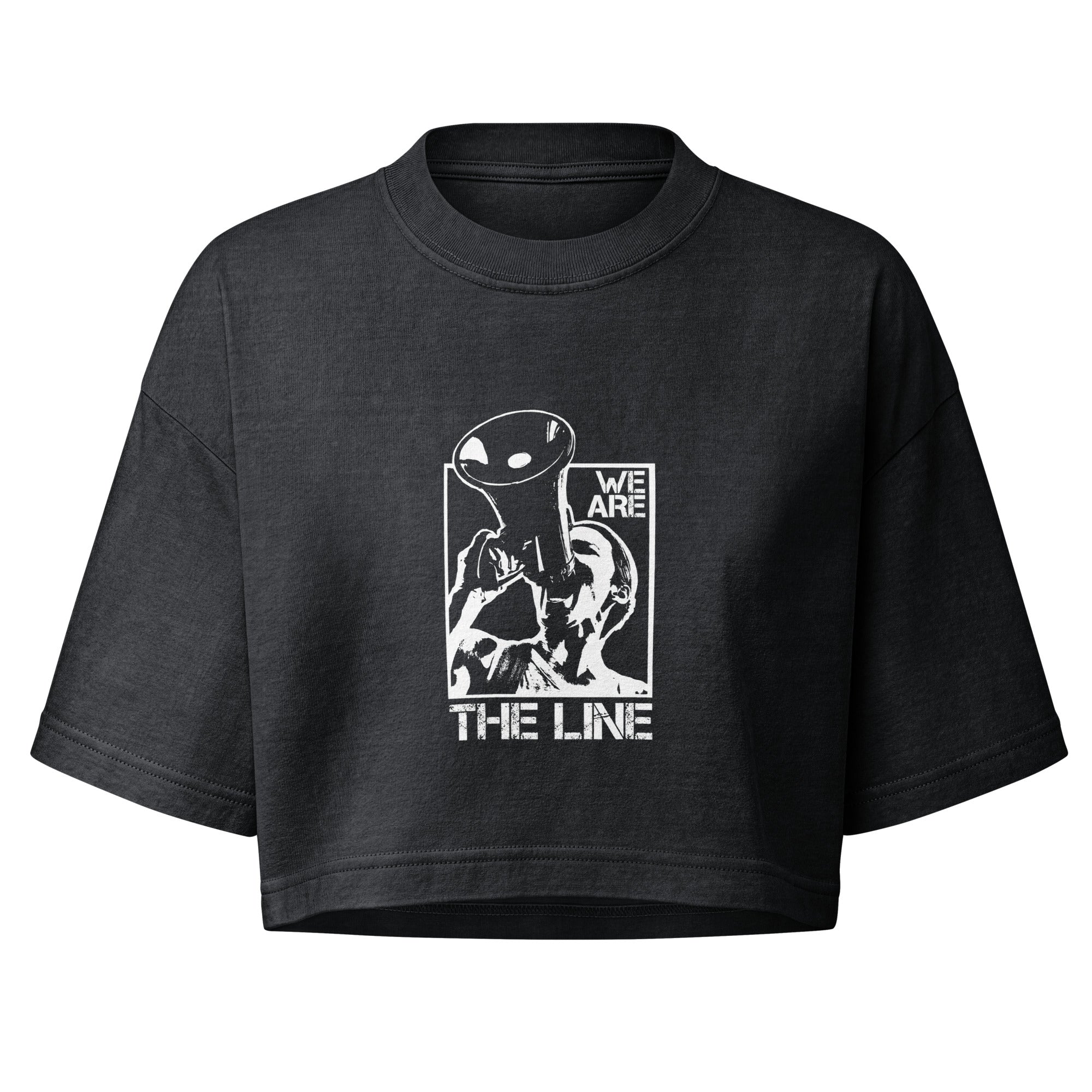 We Are the Line Crop Tee