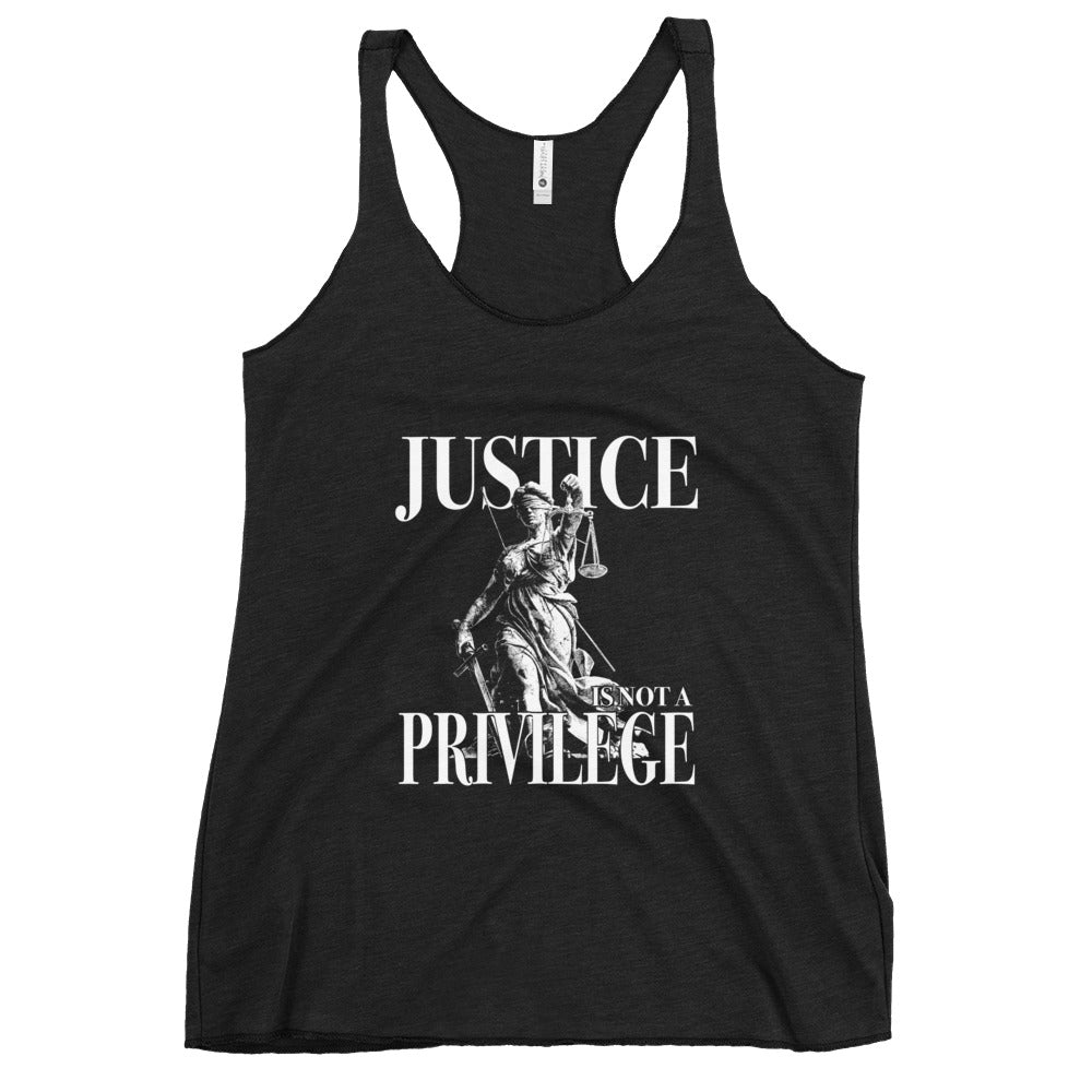 Justice is Not a Privilege Racerback Tank