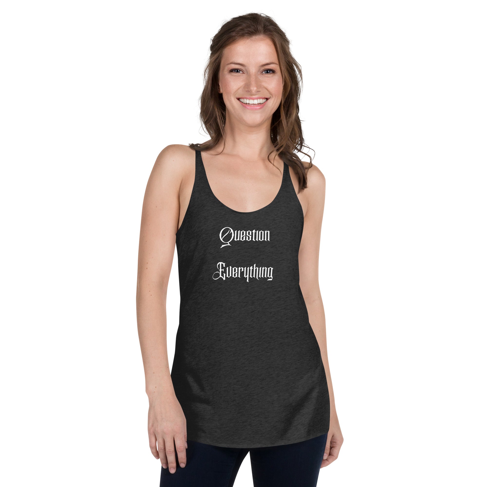 Question Everything Racerback Tank