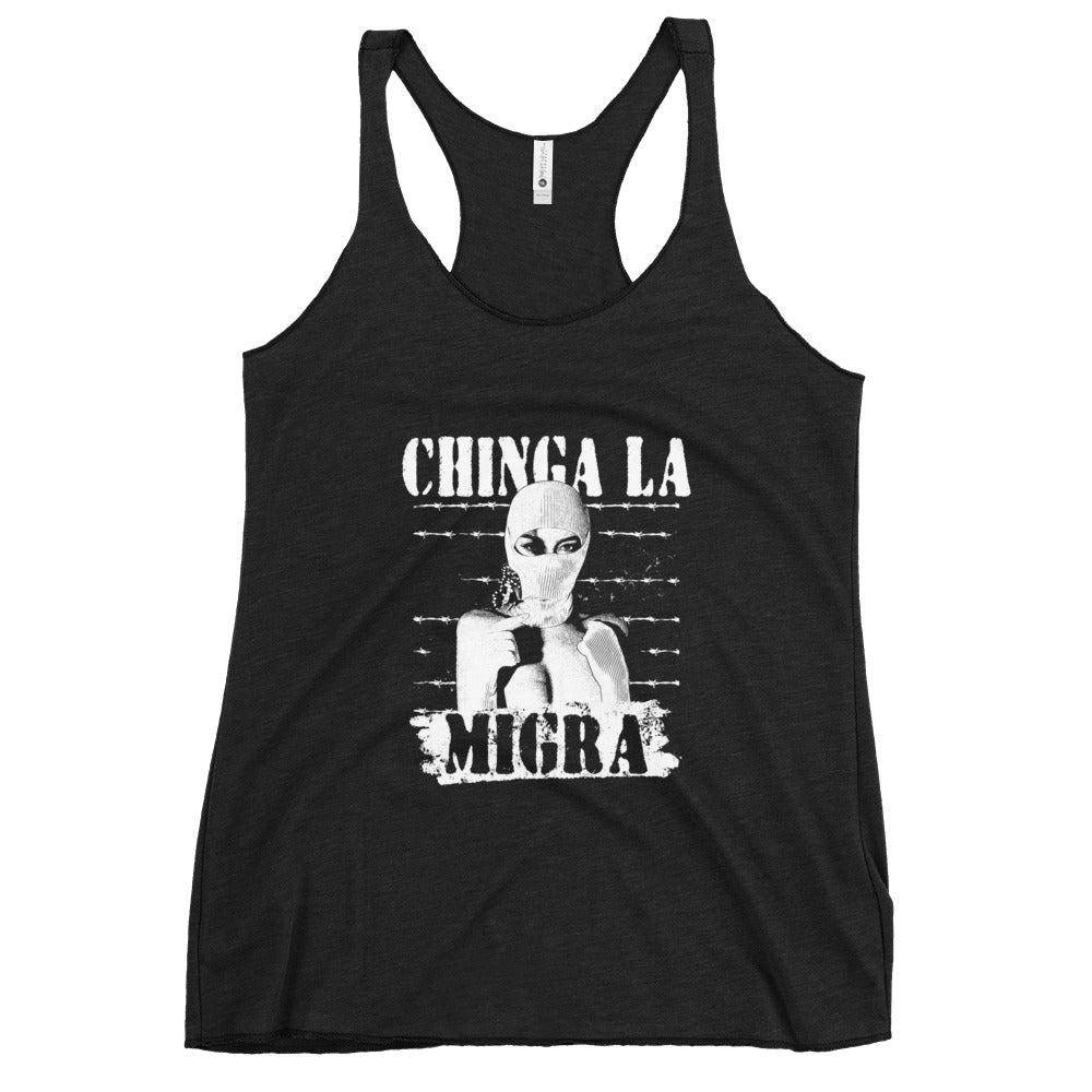 Chinga La Migra Racerback Tank