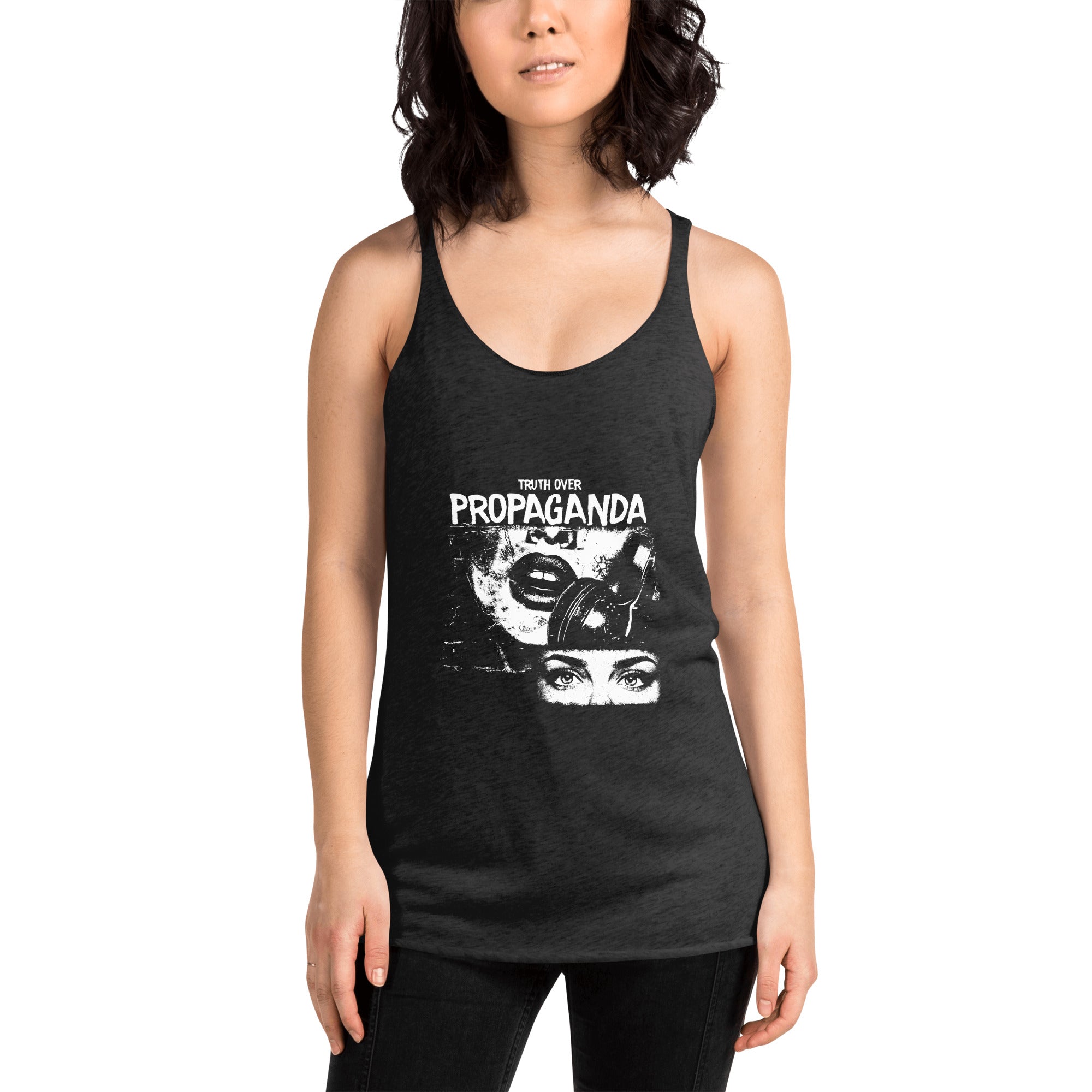 Truth Over Propaganda Racerback Tank
